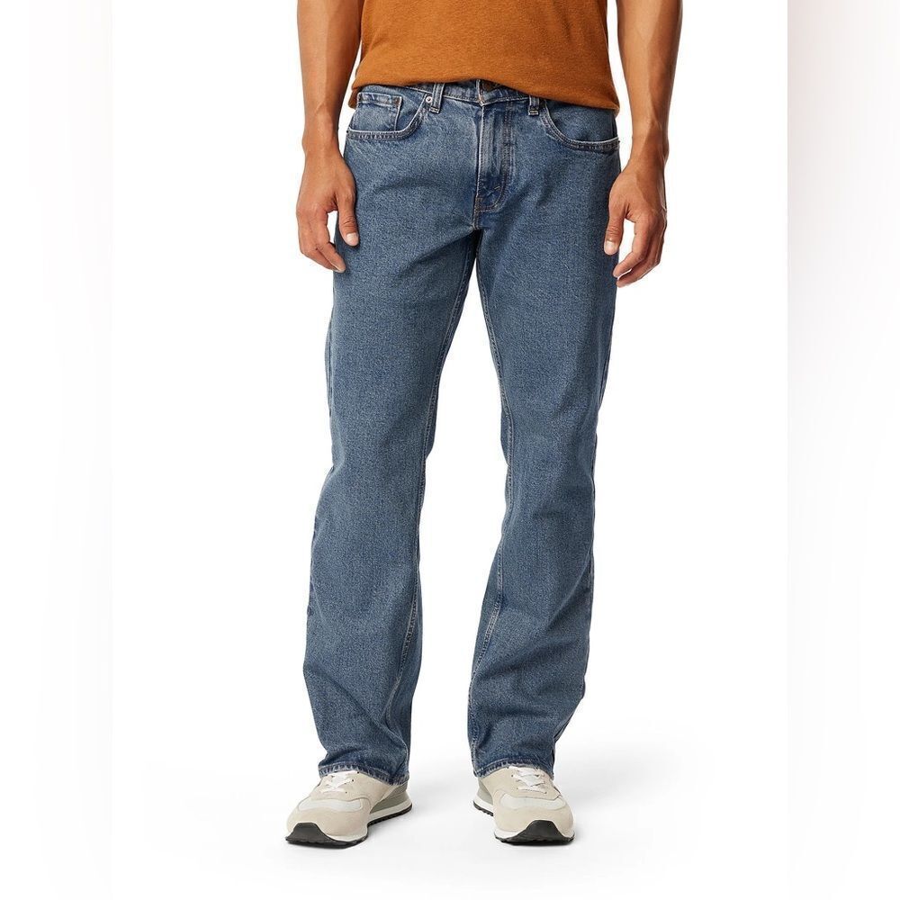 Levi Strauss Signature Men's Relaxed Fit Blue Jeans Size W34 L30
